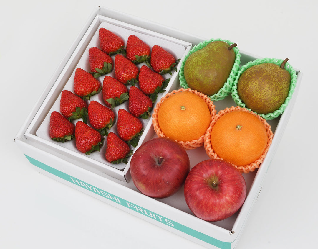 【お歳暮企画】ゆうべに苺・紅まどんな・ラフランス・サンふじ 詰合せ