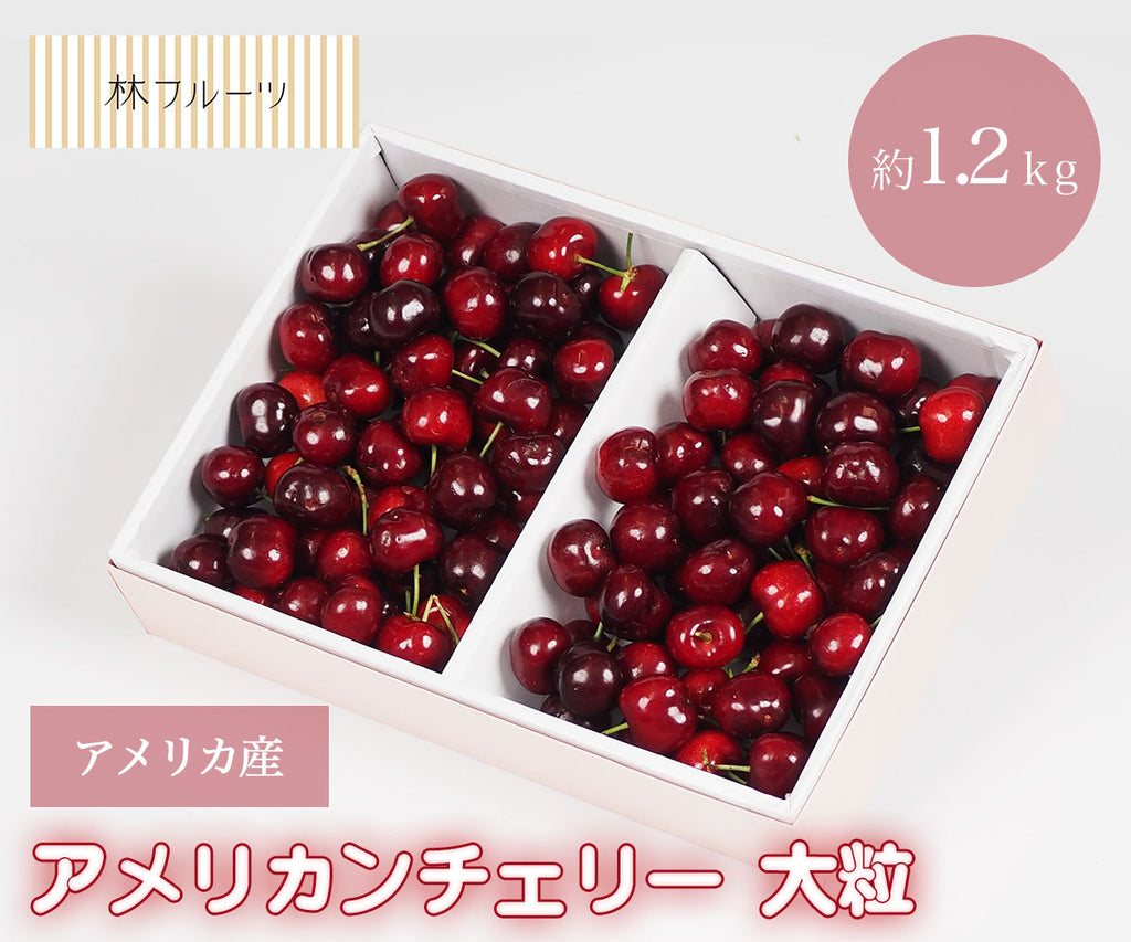 アメリカ産 アメリカンンチェリー 大粒 約1.2kg – ハヤシフルーツ